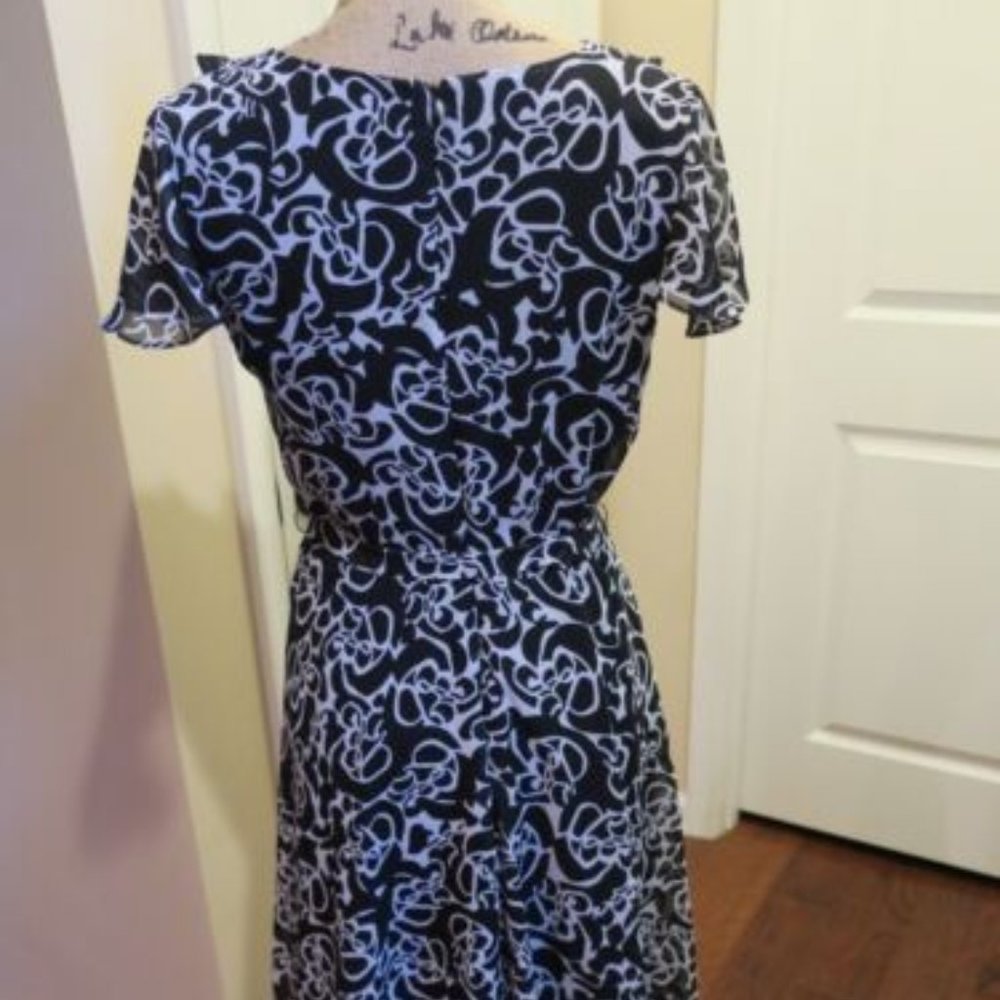 George Women’s Abstract Black White Dress Size 14 - Picture 9 of 9